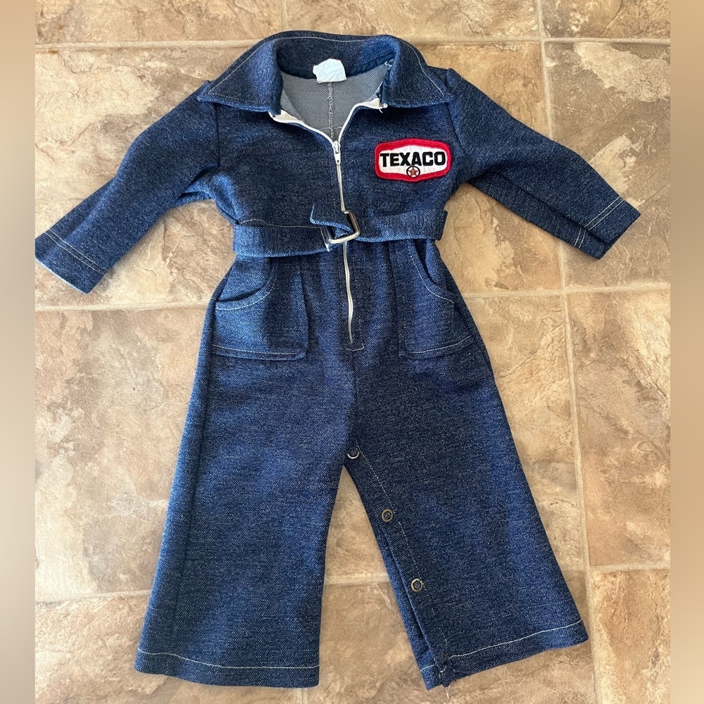Vtg 70s Baby Texaco / GTO Jumpsuit
